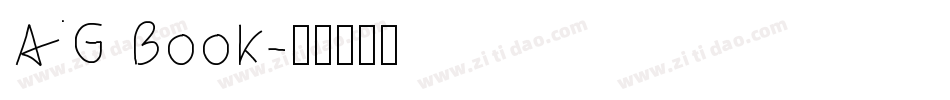 AG Book字体转换